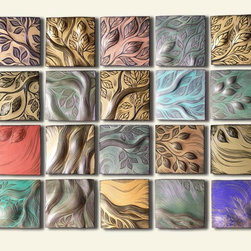 Handmade, ceramic decorative tile - Artwork