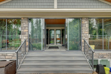 Minimalist home design photo in Calgary