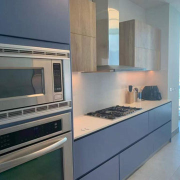 Built-In Appliance Close-Up & Side Cabinet Detail