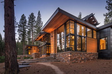 Inspiration for a contemporary exterior home remodel in Sacramento