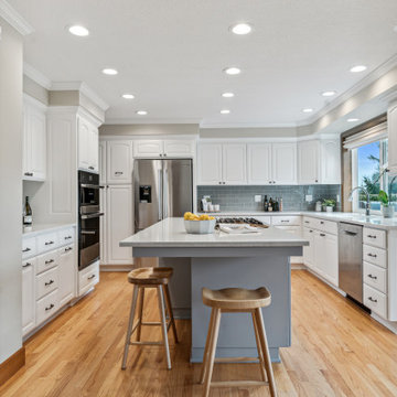 Raleigh Hills Transitional Kitchen & Primary Bath
