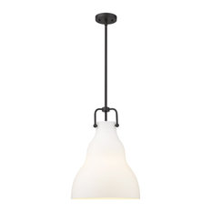 Haverhill 1-LT 14" LED Pendant 494-1S-BK-G591-14-LED, Matte Black