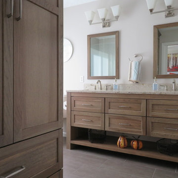 Driftwood Looking Bathroom Cabinetry