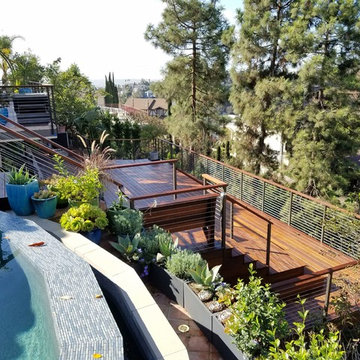 Multi-level Deck on Hillside in Mount Olympus