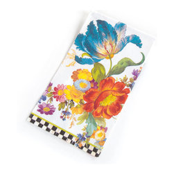 Flower Market Paper Napkins - Guest - White | MacKenzie-Childs - Napkins