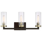 Minka Lavery - 3-Light Bath, Aged Kinston Bronze With Brushed Brass Highlights - Number of Bulbs: 0