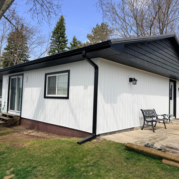 White Board and Batten w/ Steel Roof