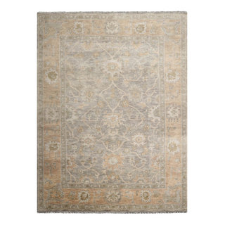 Ahgly Company Indoor Round Oriental Green Industrial Area Rugs, 8