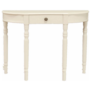 Entry Way Console Table, White