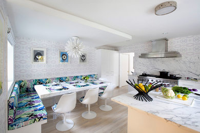Inspiration for an eclectic kitchen remodel in New York