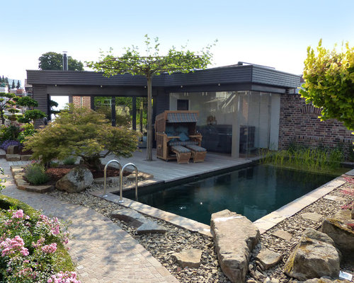 Pool mit Poolhaus Ideen, Design & Bilder | Houzz