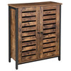 VASAGLE LOWELL Standing Cabinet, Storage Cabinet, Cupboard,Rustic Brown,ULSC78BX