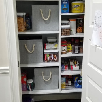 Wall-Hung Reach-In Pantry with Adjustable Shelving