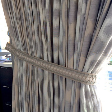 Finishing touches: Wallcoverings, trims and bedding.