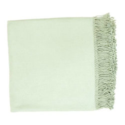 Tian Tian Collection Gray-Aqua Throw by Surya - Throws