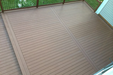 Deck - large backyard deck idea in Portland Maine