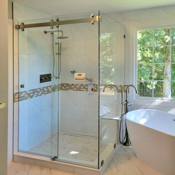 Frameless Sliding Shower Door System