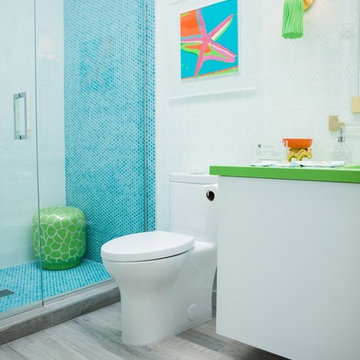 Palm Springs Modernism Week Show House 2016, Teen Bath by Trellis Home