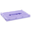 Truu Design Set of 6 Lilac Folding Plastic Storage Organization Crate