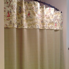 SHOWER CURTAIN UPSTAIRS BATH