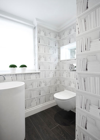 Contemporary Powder Room by Bailey London Interior Design & Build