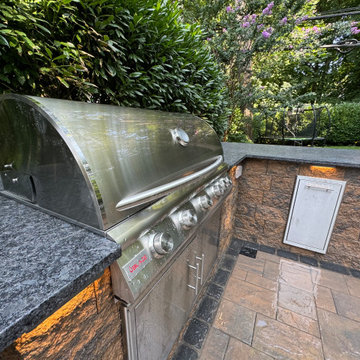 Cambridge Paver Patio with Outdoor Kitchen in Port Washington, NY 11050
