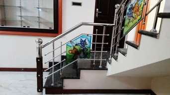 Interior Kerala Staircase Wooden Handrail Designs