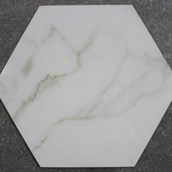 Marble Look Hexagon Porcelain Tile - EE 1747 - Wall & Floor Tiles
