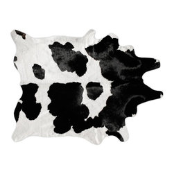 Black & White Cowhide Rug - Products