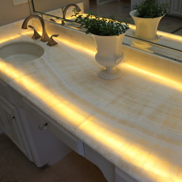 White Onyx Unique Bathroom