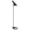 Living District Juniper 1-Light Modern Metal Floor Lamp in Black