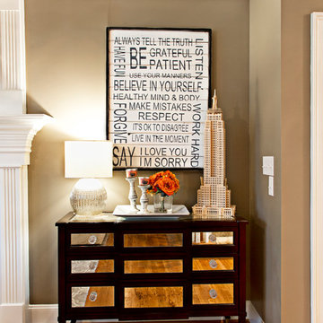 Transitional splash of orange!