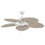 Hinkley - Hinkley 901952FMW-NWD Tropic Air 52" Fan, Matte White - Tropic Air offers a bold, streamlined silhouette with a coastal edge. Available, Metallic Matte Bronze, Graphite, Matte White or Matte Black, its unique design has powerful DC motor technology to deliver excellent energy efficiency. Tropic Air is so versatile; it can be used for both indoor and outdoor spaces. Blades are included with every fan.