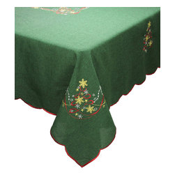 Xia Home Fashions - Magical Christmas Collection Christmas Tablecloth, 70"x108" - Tablecloths