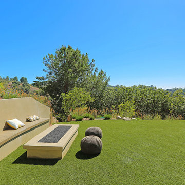 Complete Home Remodel in Beverly Hills -fire pit