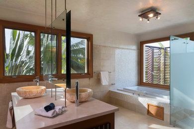 Bathroom - coastal bathroom idea in Other