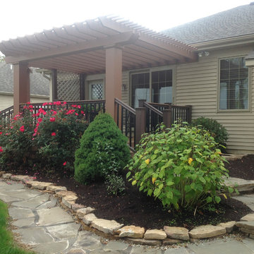 Ft. Wayne TimberTech deck with stunning matching pergola