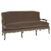 Sofa BASTILLE Coffee Brown Upholstery Wood Fabric