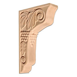 Inviting Home Inc. - Tucson Large Wood Bracket, Cherry - Corbels
