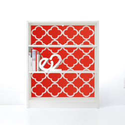 PANYL Red Hot Quatrefoil for IKEA BILLY - Home Decor