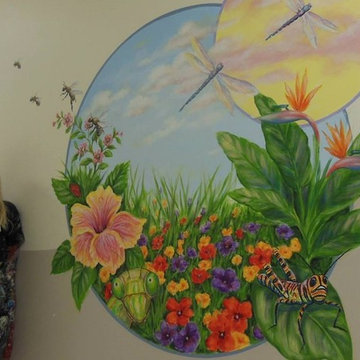 Flowers and Insects Mural