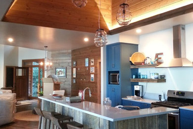 Kitchen - rustic kitchen idea in Other