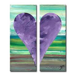 Ready2HangArt - Heartwork "Anthony" 2-Piece Canvas Art Set, 30"x12" - Prints And Posters