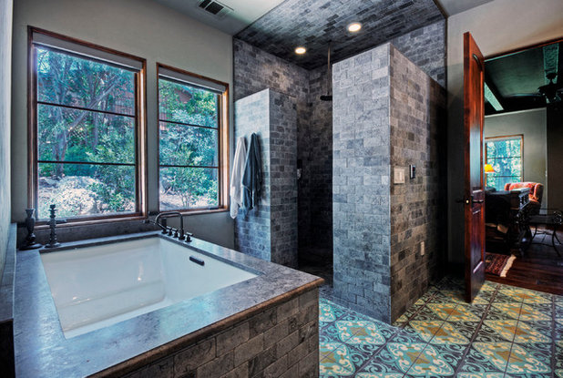 Mediterranean Bathroom by Rick O'Donnell Architect, LLC