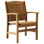 ARB Teak & Specialties - Teak Arm Chair Colorado KD - Solid, sturdy and comfortable, the Colorado armchair is sure to make an impressive statement around the outdoor dining table. It is the kind of chair that needs no cushions to be comfortable, since it has a curved back and seat.