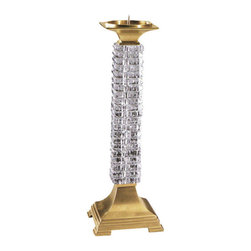 Inviting Home Inc. - Large Crystal Candlestick - Candleholders