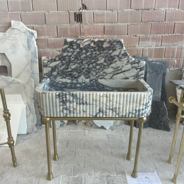 Calacatta Viola Marble Vanity – A Statement in Natural Stone