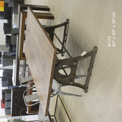 new modern rustic industrial - Dining Tables