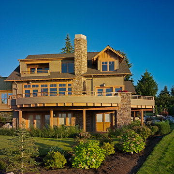 Mukilteo Residence with NW Lodge character