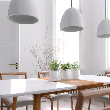 Marcus Dining Table Featuring Adele Chair
